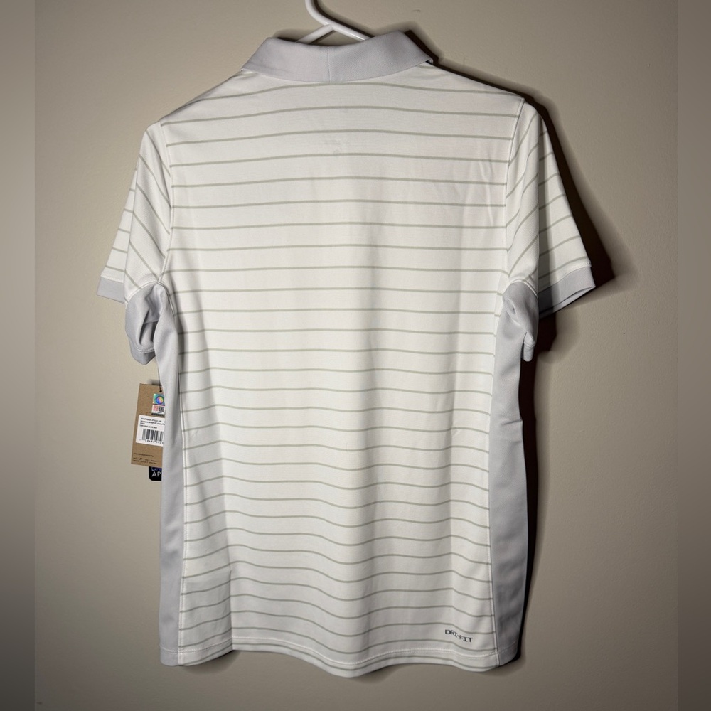 Women’s TCU Nike dri-fit polo stripe shirt size medium BNWT - Picture 2 of 9